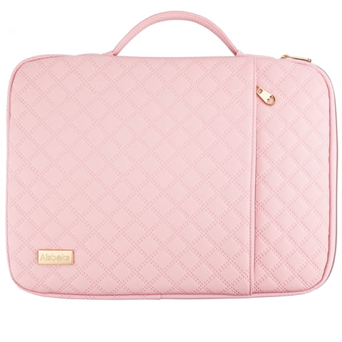 Aisboks Laptop Sleeve 15.6 to 16inch,15.6''Laptop Case,Zipper Laptop Bag,Wear Resistance Shockproof Soft Padded Cover Carrying Computer Bag, Blush Pink