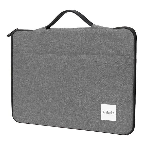 Zipper Laptop Bag 13-15.6 inch, Laptop Sleeve, Laptop Case Wear Resistance Shockproof Soft Padded Cover Carrying Computer Bag, Gray