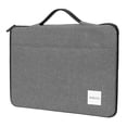 thumbnail image 1 of Zipper Laptop Bag 14-16 inch, Laptop Sleeve, Laptop Case Compatible with Apple MacBook, HP, Dell, Acer, Chromebook, Asus Notebook, Shockproof Soft Padded Cover Carrying Computer Bag, Gray, 1 of 7