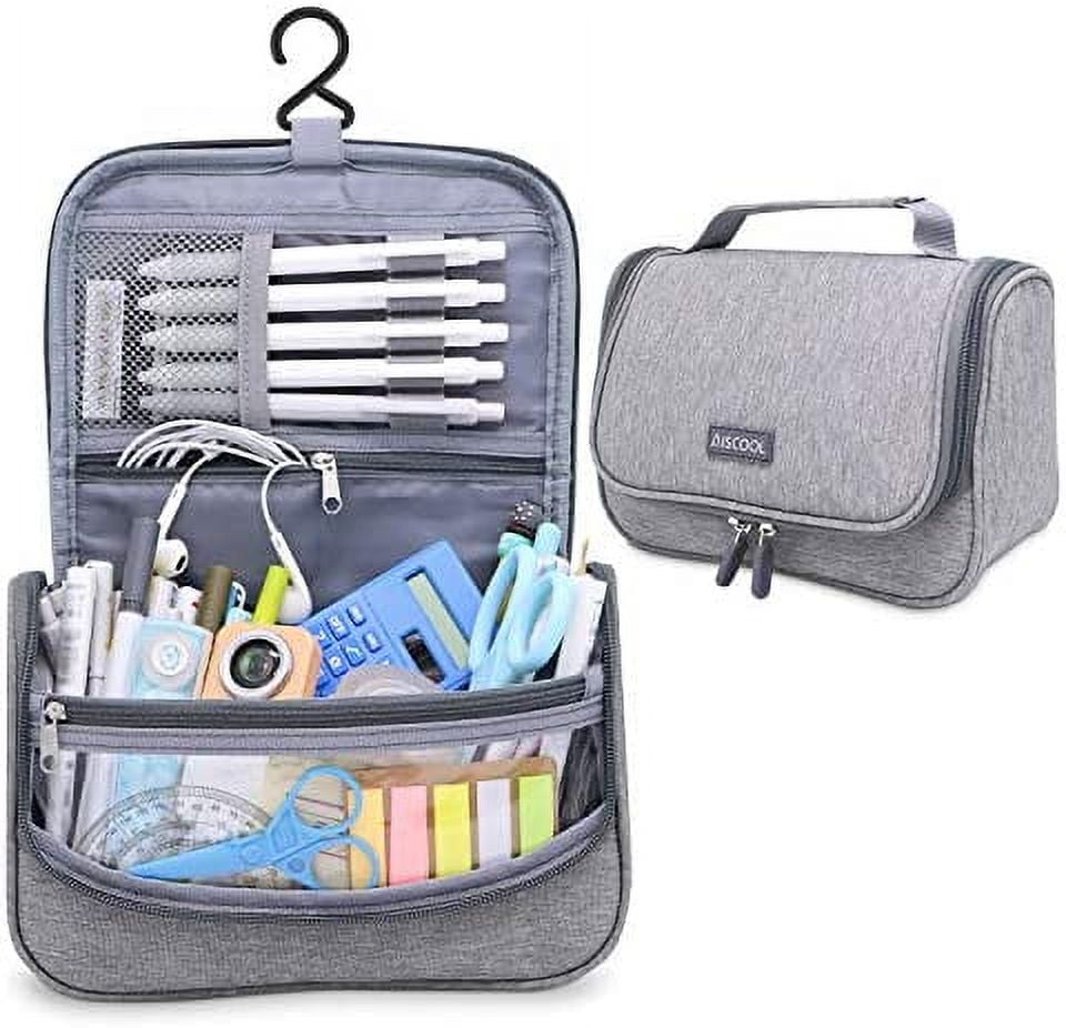  Aiscool Big Capacity Pencil Case Pen Pouch Holder Bag  Stationery Box Large Storage EVA Hard Shell for School Supplies Office  Stuff(Black) : Office Products