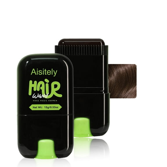 Aisitely Hairline Modifier Stick Quick Cover Gray Hair, Instantly Conceals Hair Loss, Waterproof Longlasting Hair Coloring Thinning Hair Hairline Concealer for Women & Men, Washable, 02# Dark Brown