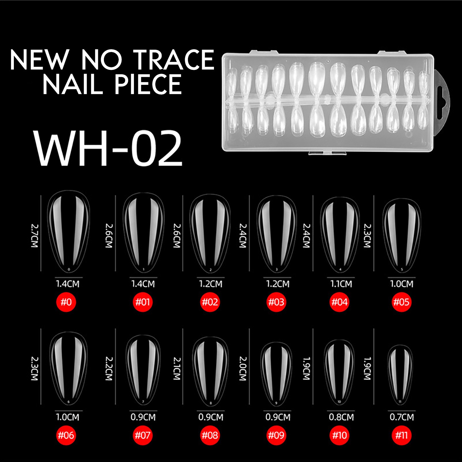 Aisiwm Folding Drop Nail Ballet Transparent Water NoGrinding Non