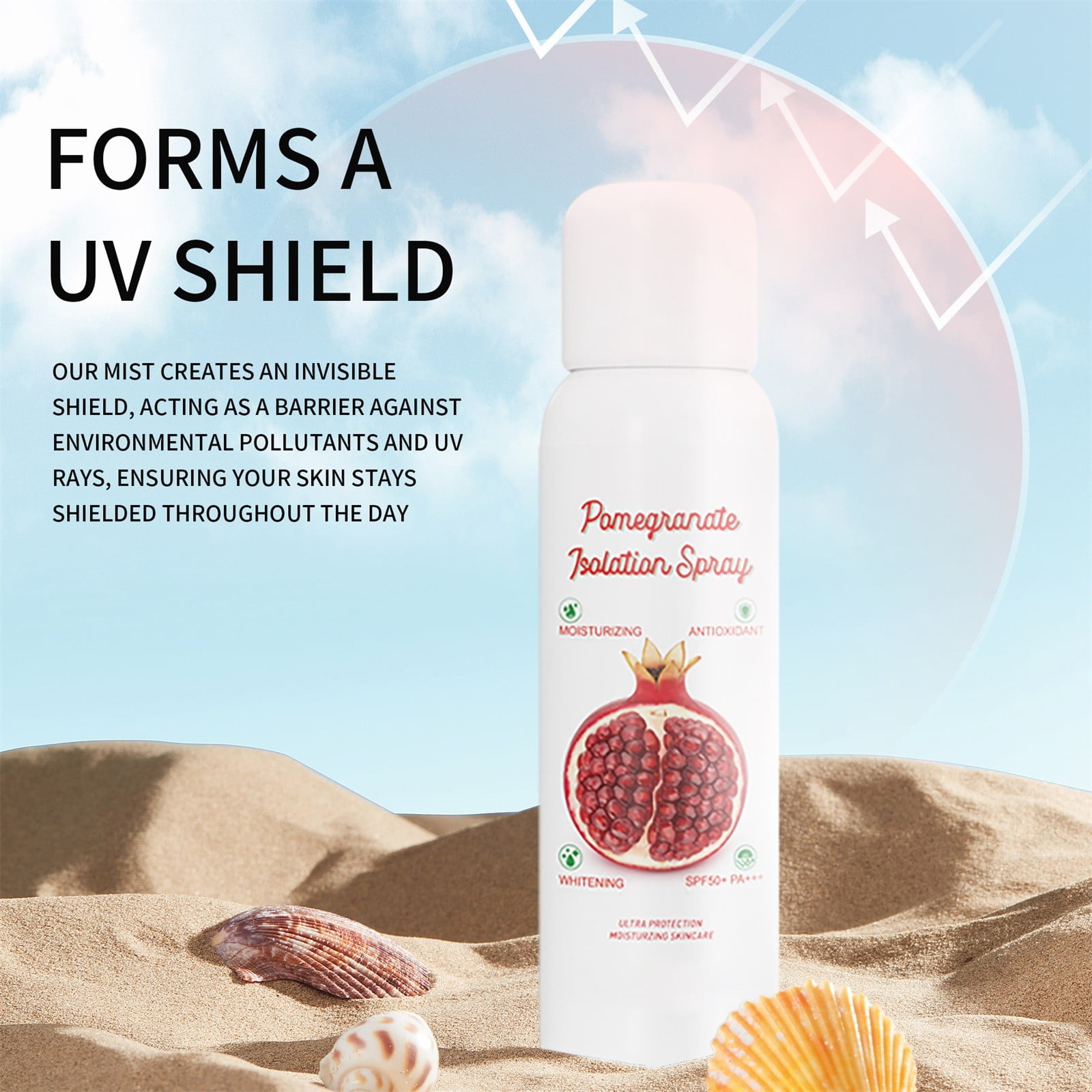 Aisiwm Prevent Sunburn Pomegranate Spray Body Care Outside The Face In