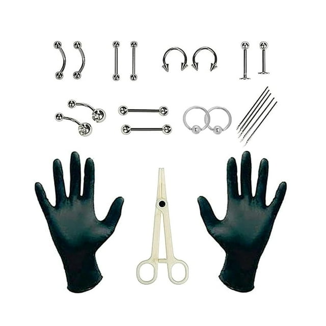 Aisiwm 1 Set Of Piercing Kit Body Piercing Kit Piercing Ear Nose Navel