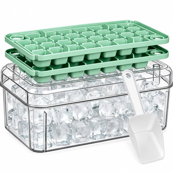 Aisle 3 Essentials Plastic 14-Cavity Flexible Ice Cube Trays, 2 Count