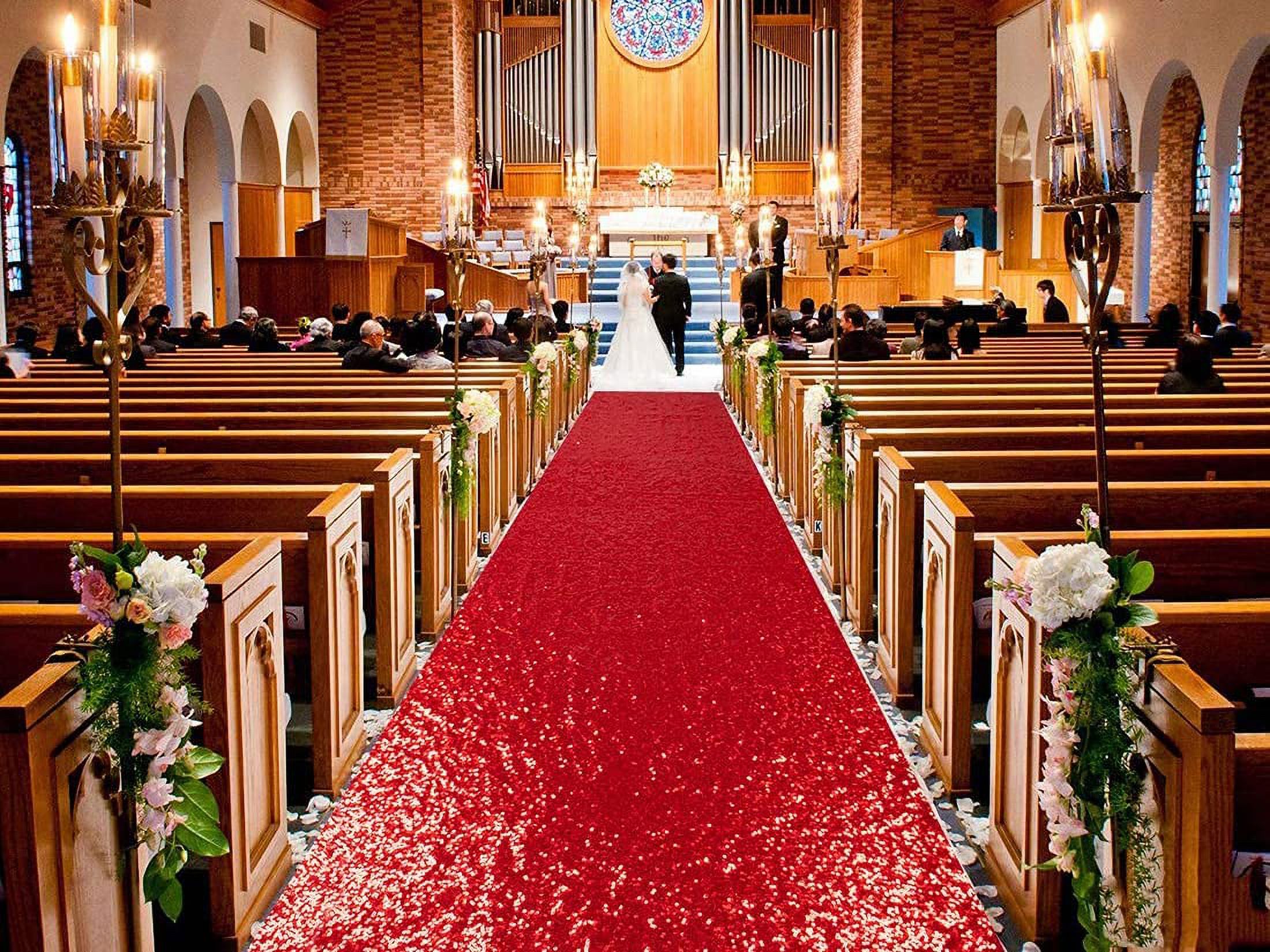 Aisle Runners for Weddings 10 ft by 4 ft Red Aisle Runner for Wedding