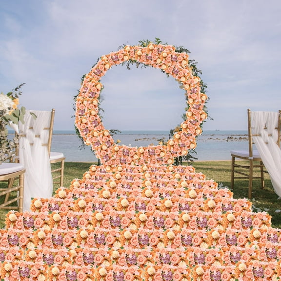 Aisle Silk Flower Arrangement for Wedding Venue Decor