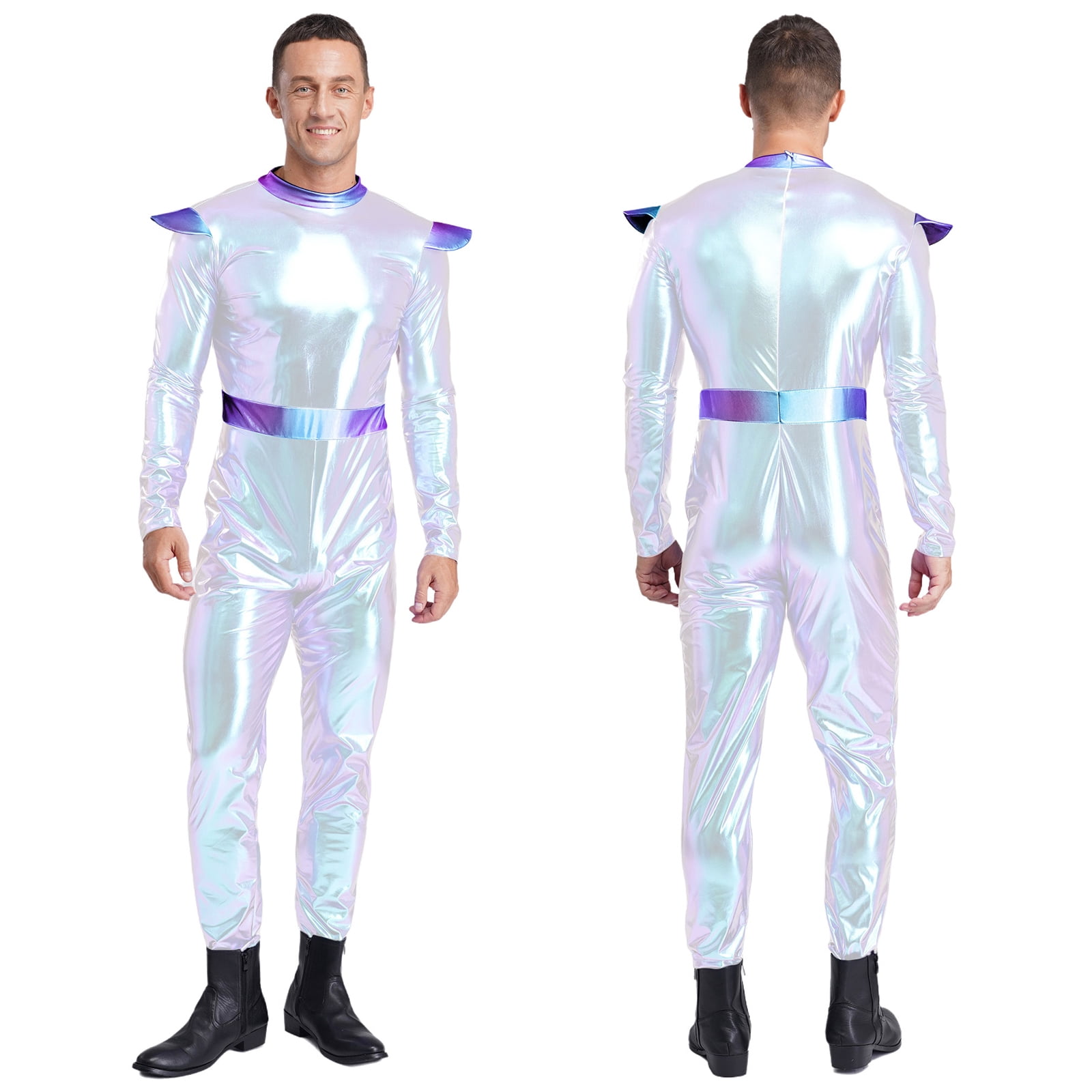 Aislor Alien Cosplay Jumpsuit Men Space Long Sleeves High Waist ...