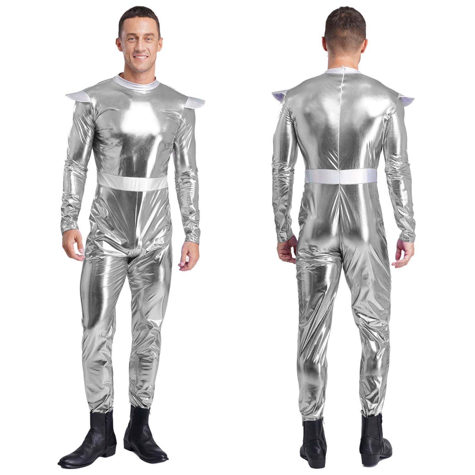 Aislor Alien Cosplay Jumpsuit Men Space Long Sleeves High Waist ...