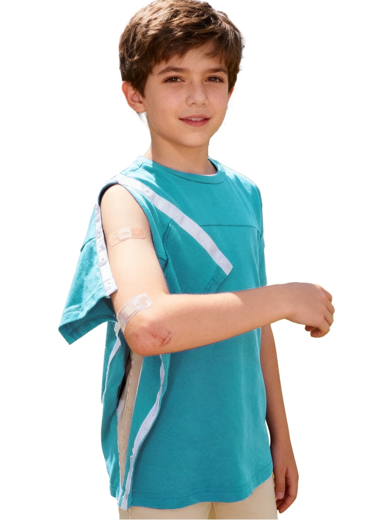 Aislor Boys Post Shoulder Surgery Shirts Recovery Tear Away Short