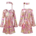 thumbnail image 2 of You're My Secret] Disco Dress 70s Outfits For Women Floral 2 of 14