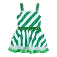 thumbnail image 1 of Aislor Girls Christmas Santa Xmas Holiday Party Dance Figure Skating Tutu Dress Green 10, 1 of 7
