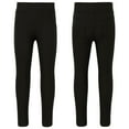 thumbnail image 1 of Aislor Girls Dance Yoga Leggings Footless Tights Flamingos Elastic Waistband Ankle Length Pants Size 3-14 A Black 3-4, 1 of 7