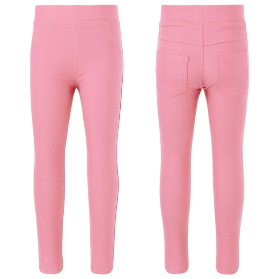 Aislor Girls Dance Yoga Leggings Footless Tights Flamingos Elastic Waistband Ankle Length Pants Size 3-14 Pink 7-8