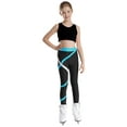 thumbnail image 1 of Aislor Girls Gymnastics Dance Crop Tank Top Sport Bra and Leggings 2 Piece Activewear Set Gym Yoga 6-16, 1 of 7