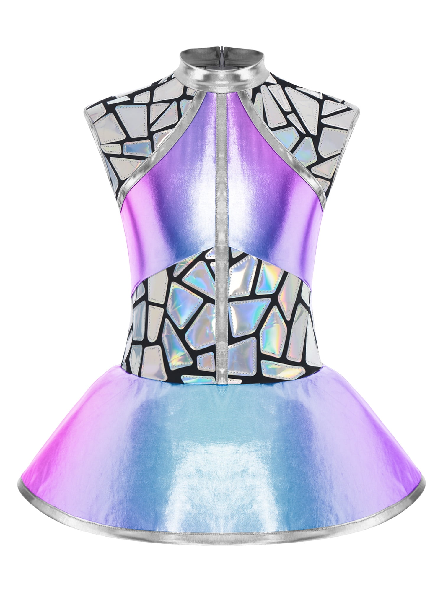 Aislor Girls Halloween Shiny Metallic Cutie Anime Dress Outerspace ...