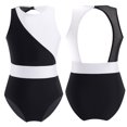 thumbnail image 1 of Aislor Girls Halter Neck Sleeveless Gymnastics Leotard Kids Cut Out Backless Ballet Dance Active Yoga Costume, 1 of 7