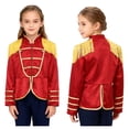 thumbnail image 1 of Aislor Girls Royal Guard Drummer Marching Band Long Sleeve Fringe Tassel Epaulets Outwear Jacket Coat Red 10, 1 of 7