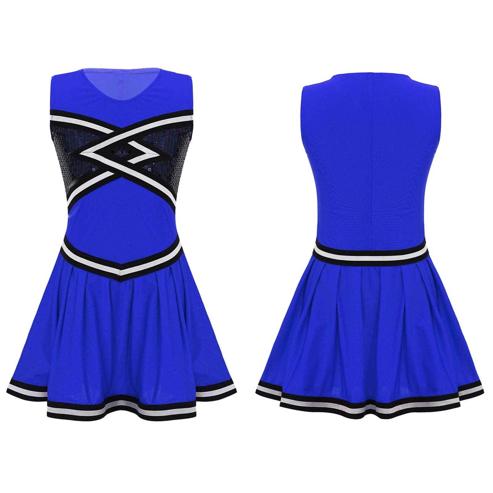 Aislor Grls Cheerleading Dance Costume Cheer Leader School Uniform