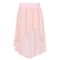 thumbnail image 1 of Aislor Kids Big Girls High Low Chiffon Dance Skirt for Lyrical Ballet Latin Jazz Stage Performance 6-16 Pink 12, 1 of 7
