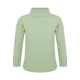 thumbnail image 1 of Aislor Kids Boys Girls Long Sleeve Thermal Top Fleece Lined Warm Baselayer Turtleneck T-shirt Green 7-8, 1 of 7