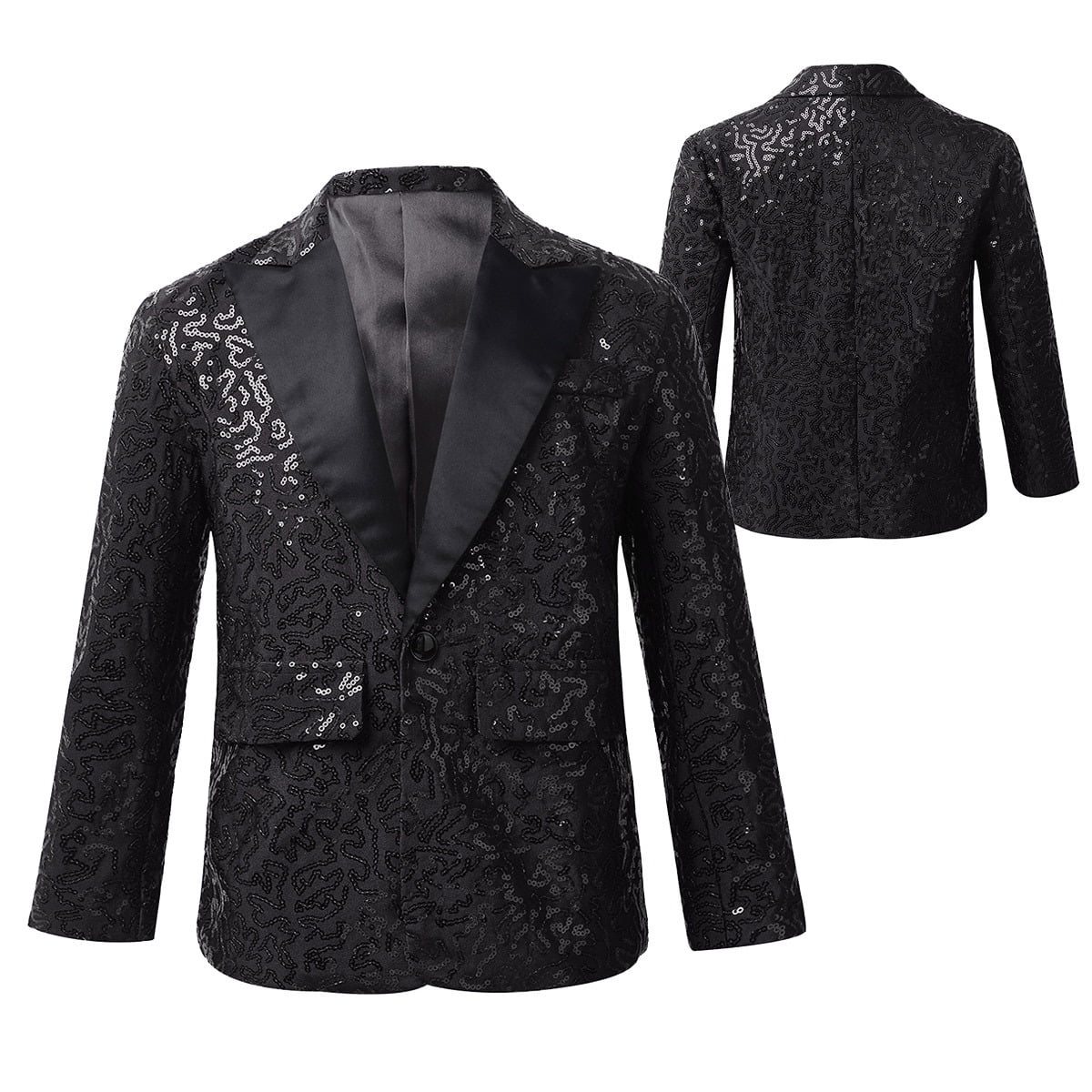 Kids black sequin on sale jacket