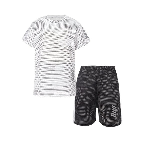 Aislor Kids Boys Shorts Set Football Jerseys Athletic Sports Suit Quickly Dry T-shirt Shorts Set Size 18M-14 White 3-4
