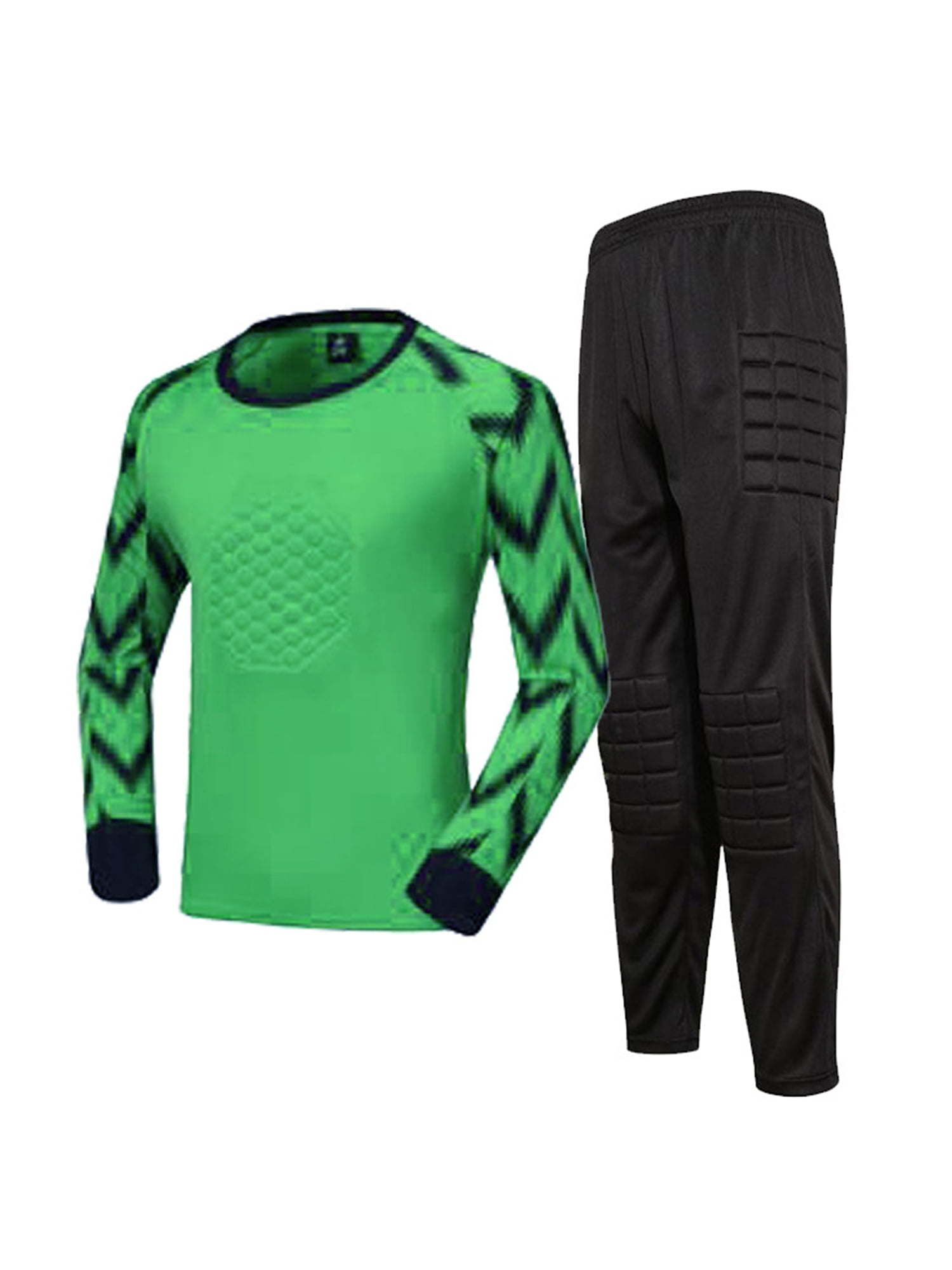 Kids Boys Goalie Shirts Padded Long Sleeves Soccer Goalkeeper Football  Jersey