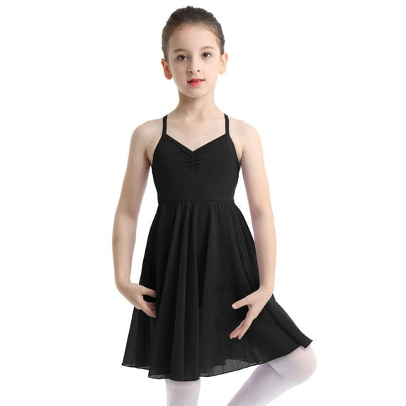 Aislor Kids Girls Chiffon Tutu Dress Dancewear Ballet Lyrical Dance Costumes