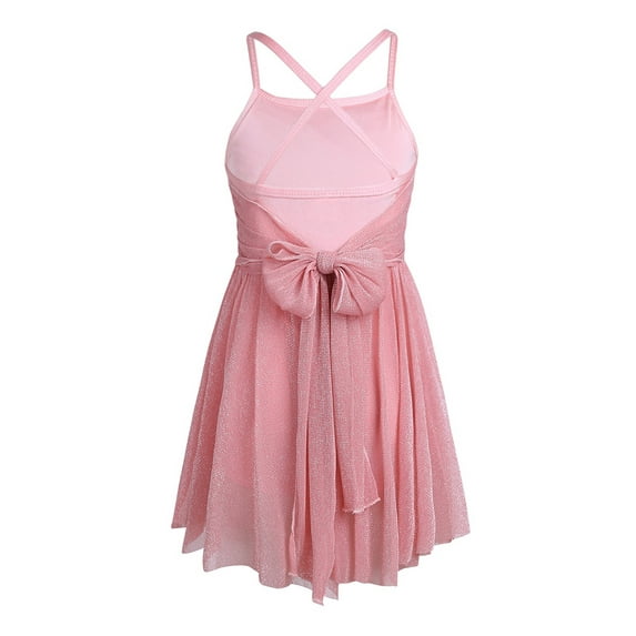 Aislor Kids Girls Gymnasitc Ballet Dance Leotard Dress Camisole Chiffon Skirt Ballerina Lyrical Costume