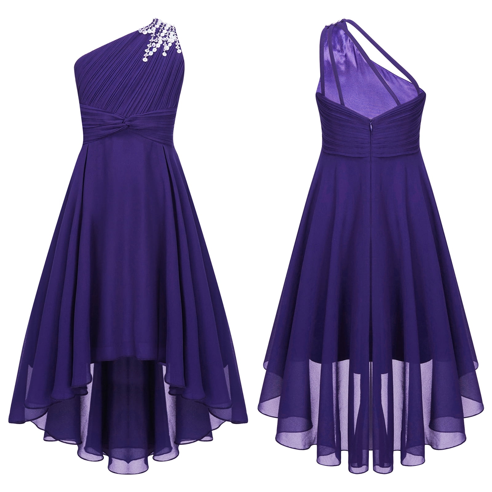 Baby Girl Purple Pageant Princess Dress Girls Prom Dress