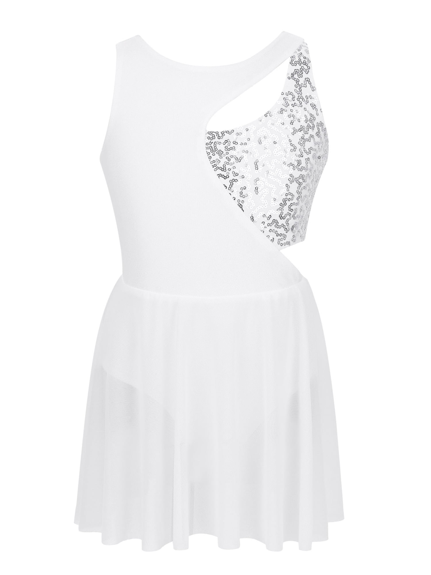 Kids Girls Dress Dance Dancewear Ballet Leotard Gymnastics Costume Color Block E - Foto 7