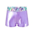 thumbnail image 1 of Aislor Kids Girls Shiny Gymnastics Dance Shorts Bottoms Sport Athletic Gym Yoga Fitness Booty Shorts, 1 of 5