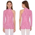 thumbnail image 1 of Aislor Girls Shiny Leotard Gymnastic Jumpsuits Ballet Dance Unitard Biketard Bodysuits Ballroom Dancewear Pink 10, 1 of 7