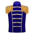 thumbnail image 1 of Aislor Kids Girls Stand Collar Sleeveless Fringe Vest Waistcoat for Stage Performance Blue 16, 1 of 7