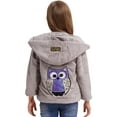 thumbnail image 1 of Aislor Kids Girls Zip Up Winter Warm Hooded Coats Fur Fleece Jacket Hoodies Sweatshirt Outwear Grey 12, 1 of 7
