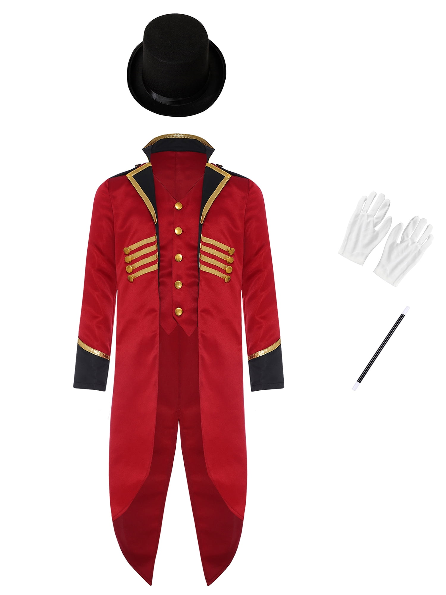 Medieval Tailcoat Tuxedo Sing Drum Circus Cosplay Costume Men Blazer Jacket