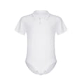 thumbnail image 1 of Aislor Men's Turn-Down Collar Short Sleeve Shirt Button Crotch Leotard One Piece Bodysuit Rompers, 1 of 7