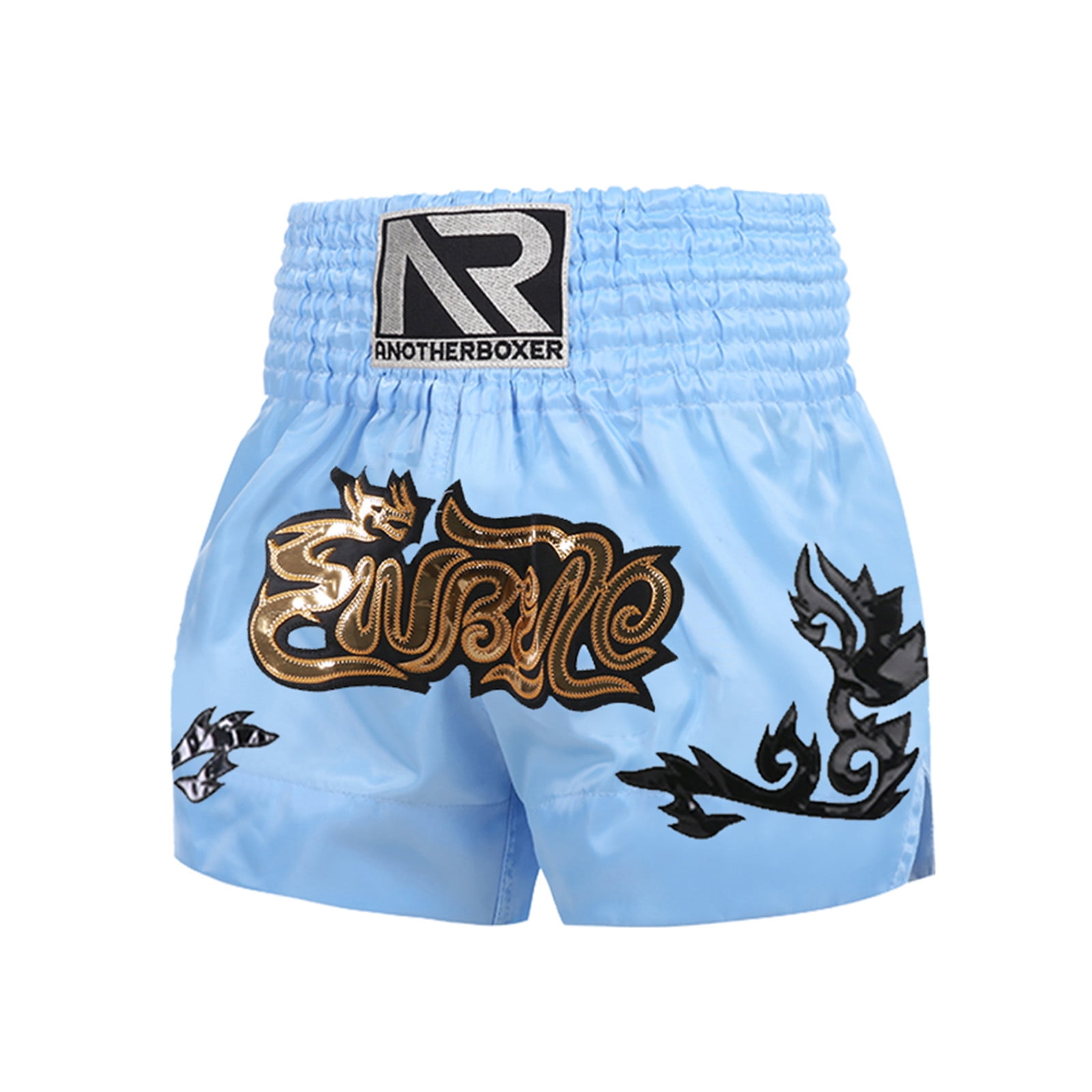 Islero Short De Combat Muay Thai MMA - Short De Lutte Arts Martiaux UFC, Tissu Satiné Évacuant L'Humidité