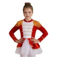 thumbnail image 1 of Aislor Ringmaster Tutu Dress for Girls Long Sleeve Tassel Leotard Dress Ballerina Christmas Costume Size 4-14 A Red 8, 1 of 7