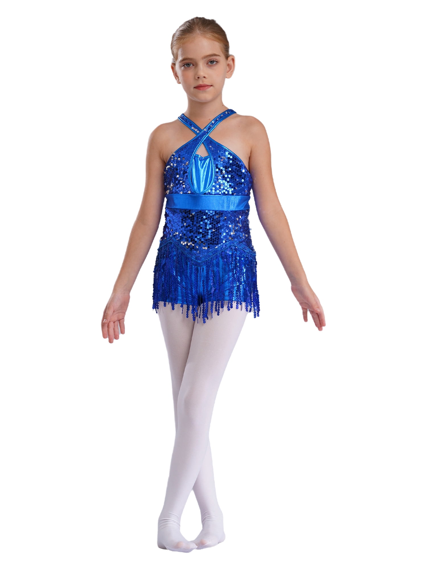 Women's Salsa Dancewear Women's Latin Dance Dress With High Split - Salsa Cha Cha Tango Performance Skirt Tango Training Outfit
