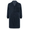 thumbnail image 1 of Aislor Unisex Uniform Lapel Work Coat Functional Jacket Mechanical Dustproof Pockets Jacket Lab Coat Navy Blue 185, 1 of 5