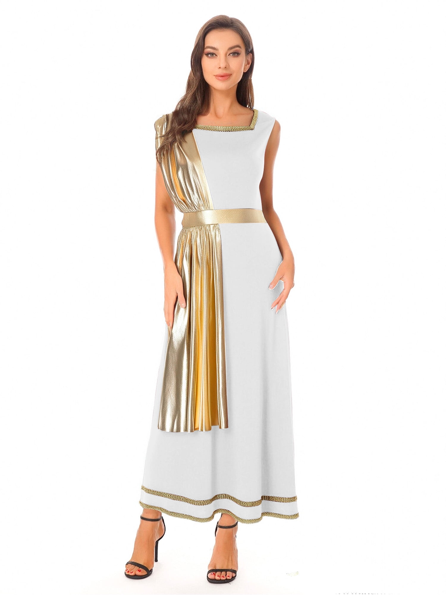 gold toga dress Womens White Toga Costume main image 0