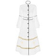 thumbnail image 1 of Aislor Women's Clergy Robe Flared Sleeves Church Minister Liturgical Vestment Robes White M, 1 of 7