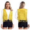 thumbnail image 1 of Aislor Womens Shiny Sequin Sleeveless Vest Sparkly Lightweight Jacket Cardigan Dancing Vest Gold M, 1 of 7