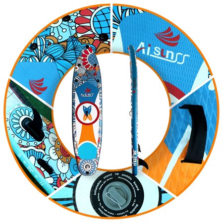 Aisunss New 11' Inflatable Stand Up Paddle Board Sup wakeboard surfboard