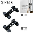thumbnail image 1 of Aiteng 2Pcs Door Lock, Durable Door Security Latch, Extra Door Lock from Inside Suitable for Home and Hotel, Black, 1 of 7
