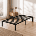 thumbnail image 1 of Aitjunz Twin Size Metal Bed Frame, 14 Inch Heavy Duty Steel Platform Bed Frame with Under Bed Storage, No Box Spring Needed, Black, 1 of 6