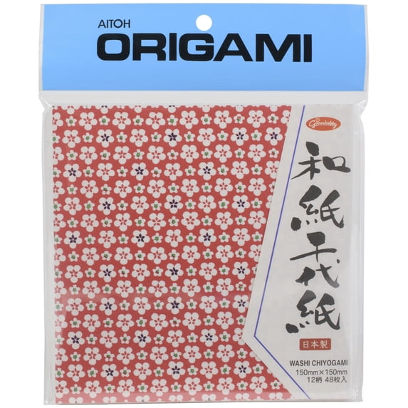 Aitoh Origami Paper 5.875"X5.875" 48/Pkg-Traditional Geometric Patterns