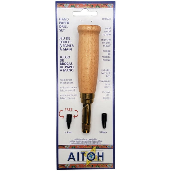 Aitoh Screw Punch Kit-Includes 1.5 And 3.0 Bit